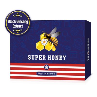 WeFun Super Honing voor hem Koreaans Zwart Ginsenguittreksel van 24 de Energie en de Nadruk de Zakkenverhogingen van 10g X